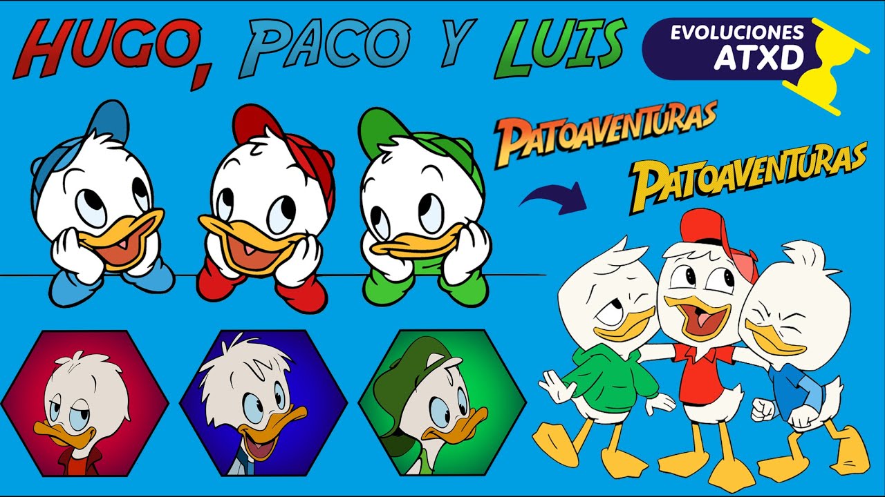 Evolución de Hugo, Paco y Luis (1938 - 2021) | ATXD ⏳