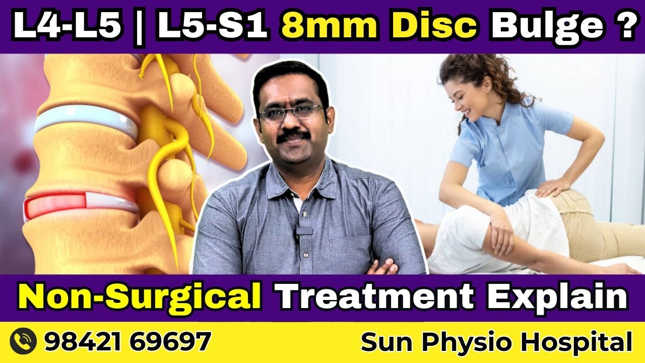 Non-Surgical Sciatica Treatment for L4-L5 & L5-S1 8mm Disc Bulge | Sun Physio