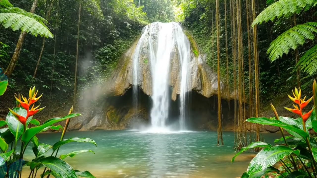 528Hz Nature Frequency: Forest Sounds, River Flow & Healing Birds