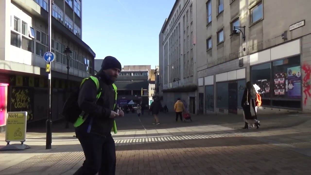 Sheffield city centre High St 40 Storey Kings Tower tallest building in Sheffield.