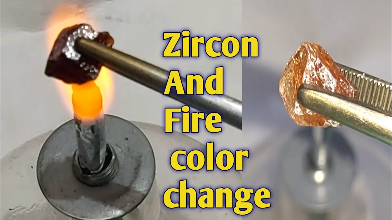 How does zircon stone change color | Changing the color of zircon stone with heat treatment