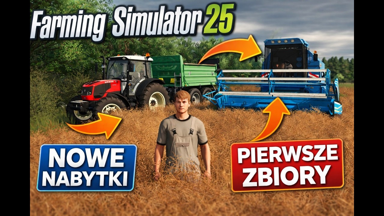 Farming Simulator 25. (Medium Farm #2 )  Nowy nabytek i pierwsze żniwa😍✔👍