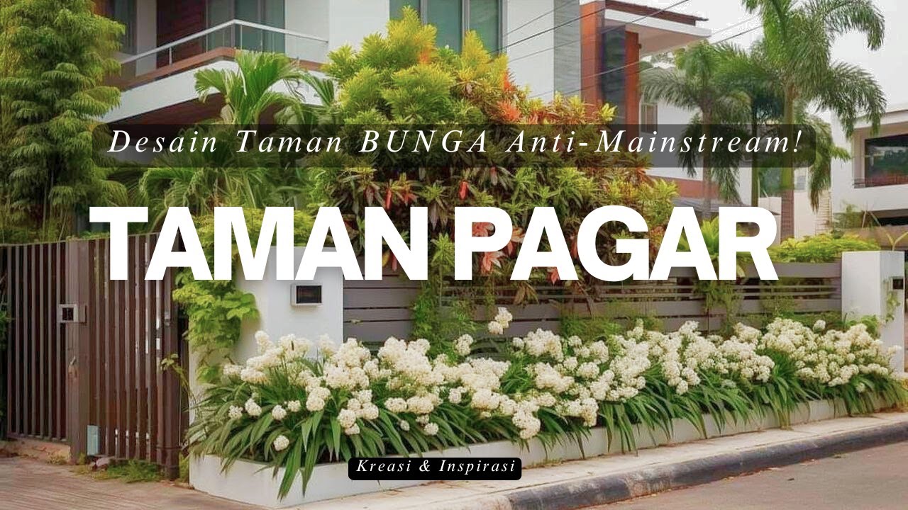 VIRAL! Desain Taman BUNGA Pagar Rumah Anti-Mainstream! Inspirasi PAGAR Jadi TAMAN BUNGA TERINDAH!