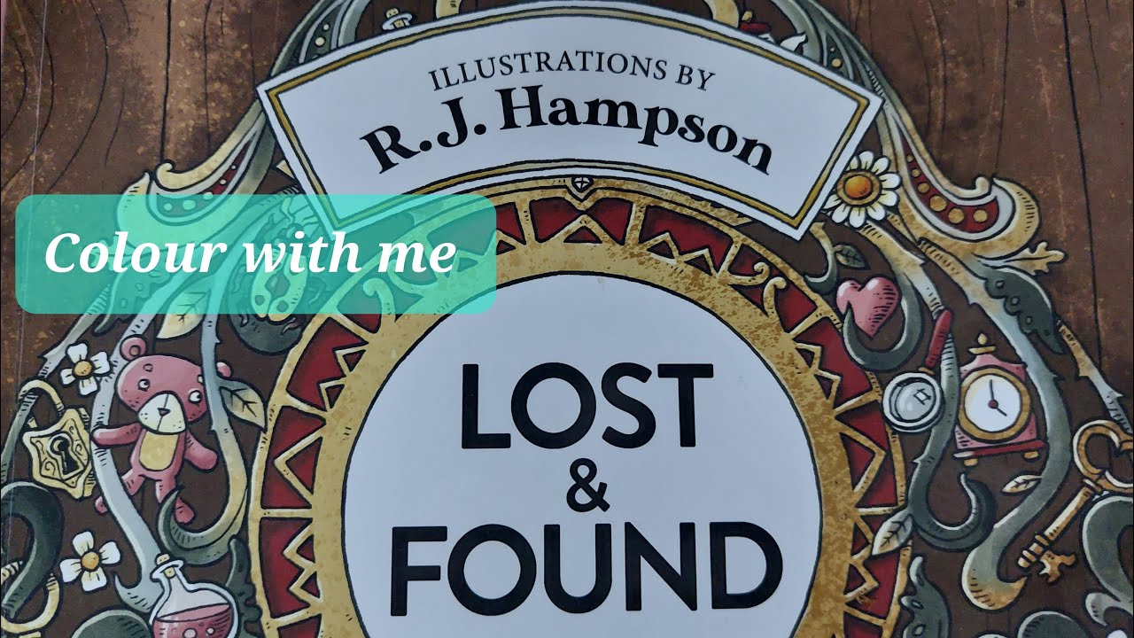 Colour with me in R.J.Hampson's 'LOST & FOUND'  Prt1 - HELP! page- budget pencil series