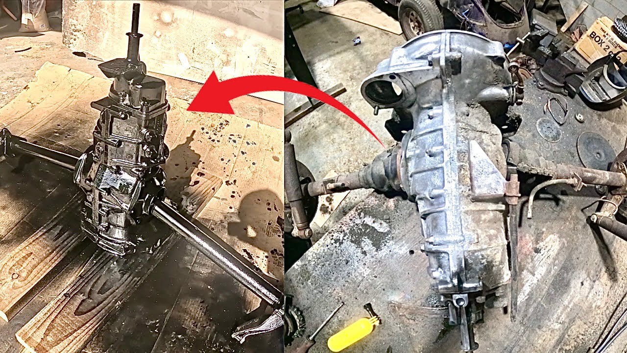 VW Beetle gearbox transformation 1956 transmission restoration ep10