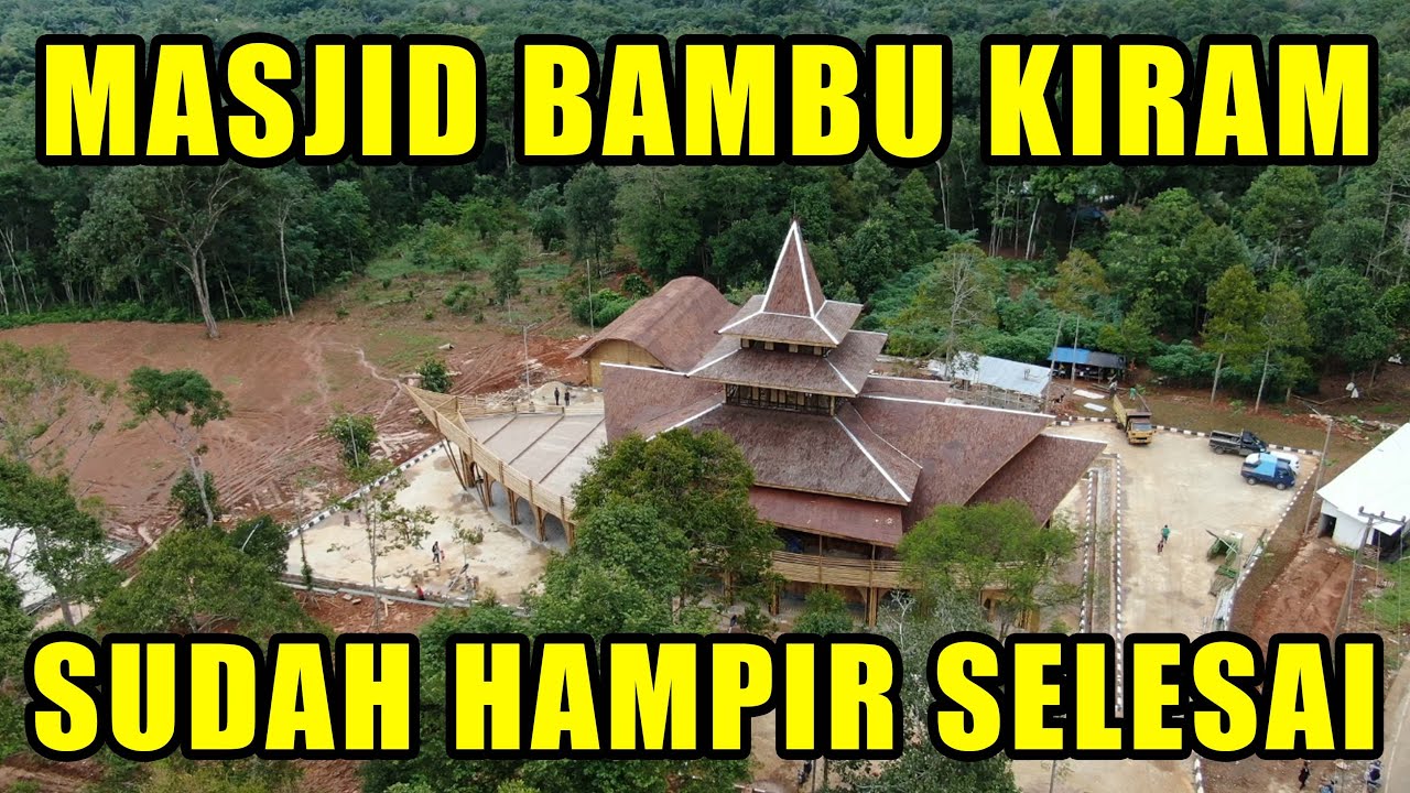 Mesjid bambu kiram tahun baru 2021 video drone