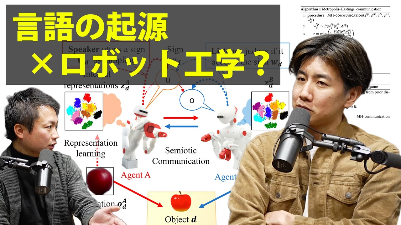 なぜ言語は生まれたのか？ ロボット工学からのアプローチ【集合的予測符号化①】