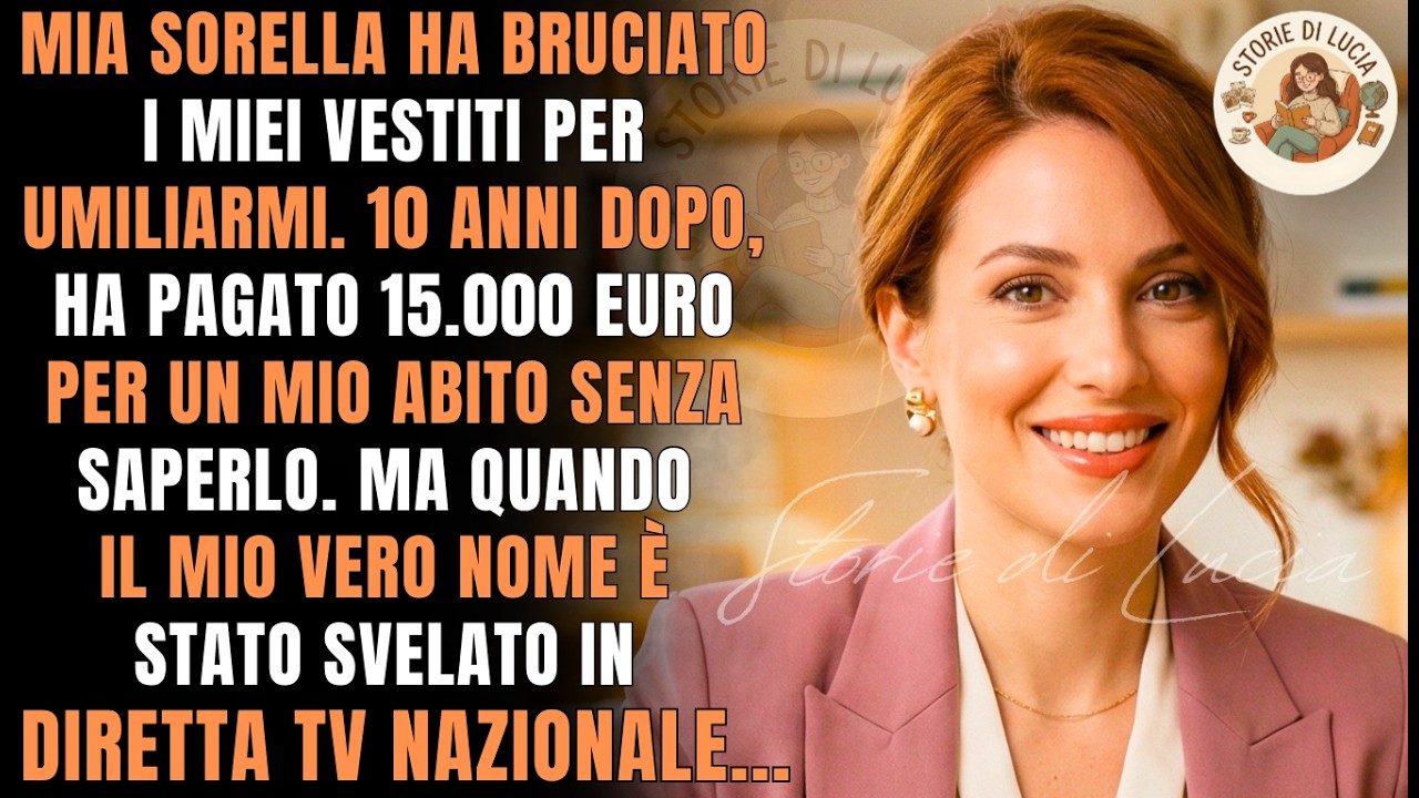 Ha bruciato i miei vestiti per vergogna. 10 anni dopo, la mia vendetta in diretta TV l'ha distrutta!