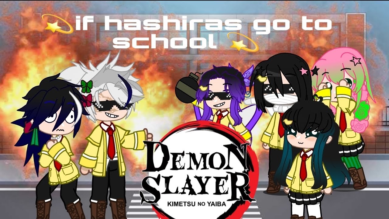 if hashiras go to school 🏫 (sanegiyuu , obamistu) ||MY AU|| |pls don't flop||