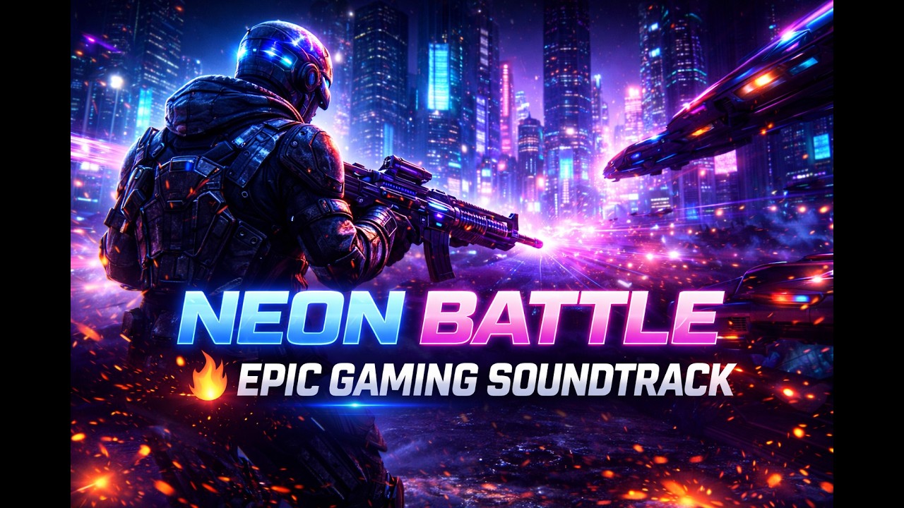 NEON BATTLE 🔥 EPIC GAMING SOUNDTRACK | CYBERPUNK MUSIC (25min)