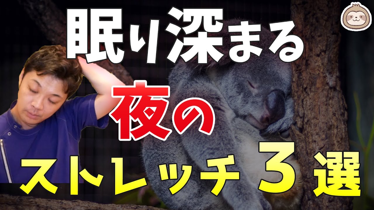 眠り深まる【夜】のストレッチ３選【楽ゆる式】