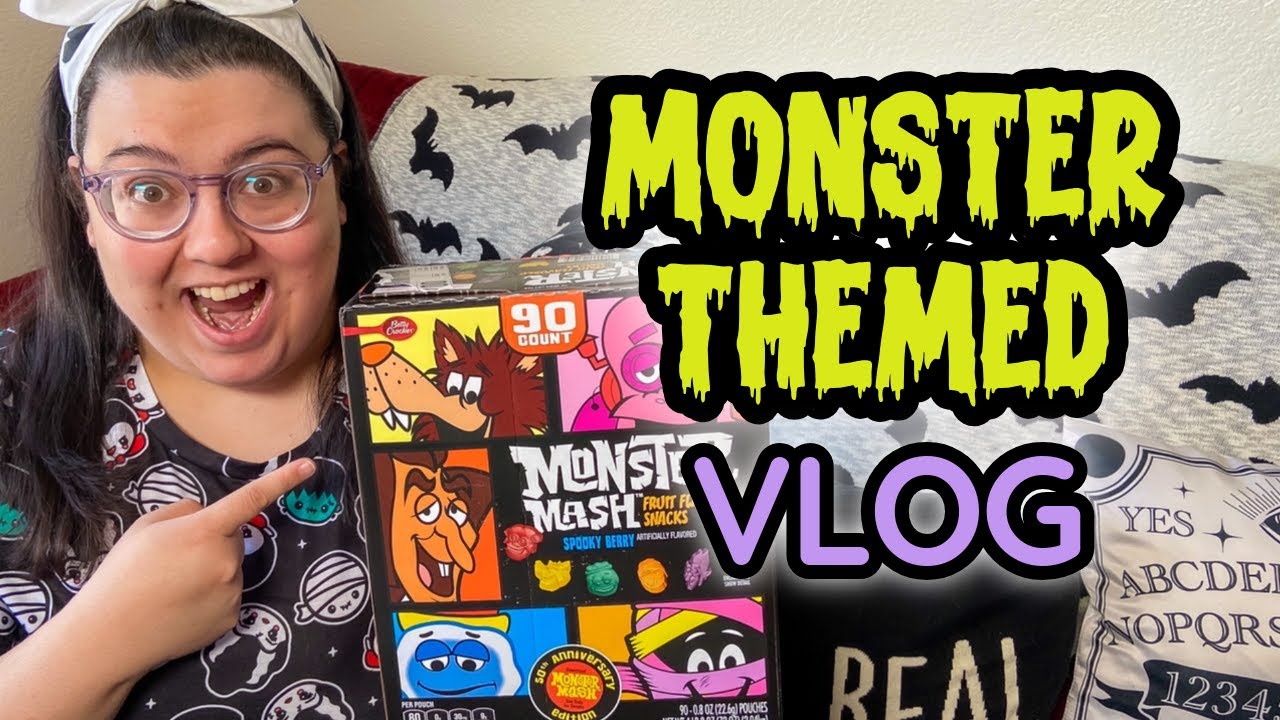 Фруктовые закуски Monster Mash, хлопья Monster и тыквенный кофе! #halloweenvlog #monstermash