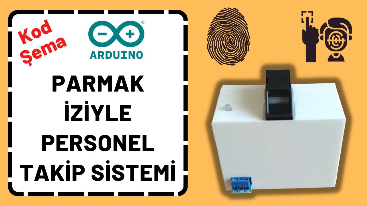 Parmak İzi İle Personel Takip Sistemi | Parmak İzi Okuyuculu Öğrenci Yoklama Projesi | (Kod+Şema)