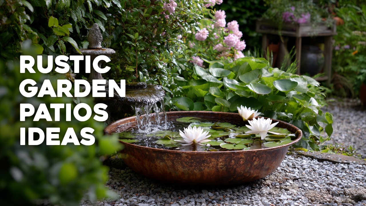 🪵️ Turn Your Patio Into a Rustic Garden Oasis With Easy DIY and Antique Accents