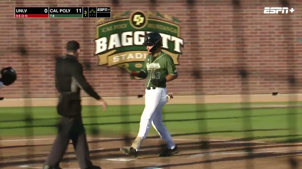 Cal Poly vs. UNLV, Baseball Highlights -- Mar. 13th, 2024