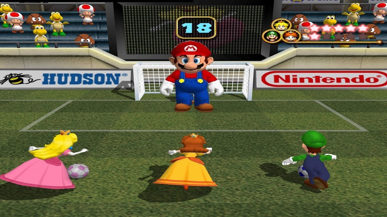 Mario Party 4 Mini Games - Mario Vs Luigi, Peach And Daisy