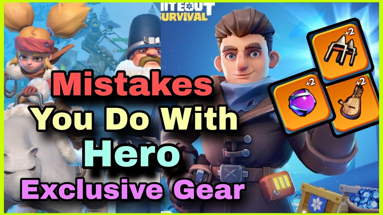 ❌ Stop doing these mistakes | Ultimate guide on Hero exclusive gear - Whiteout Survival | F2P tips
