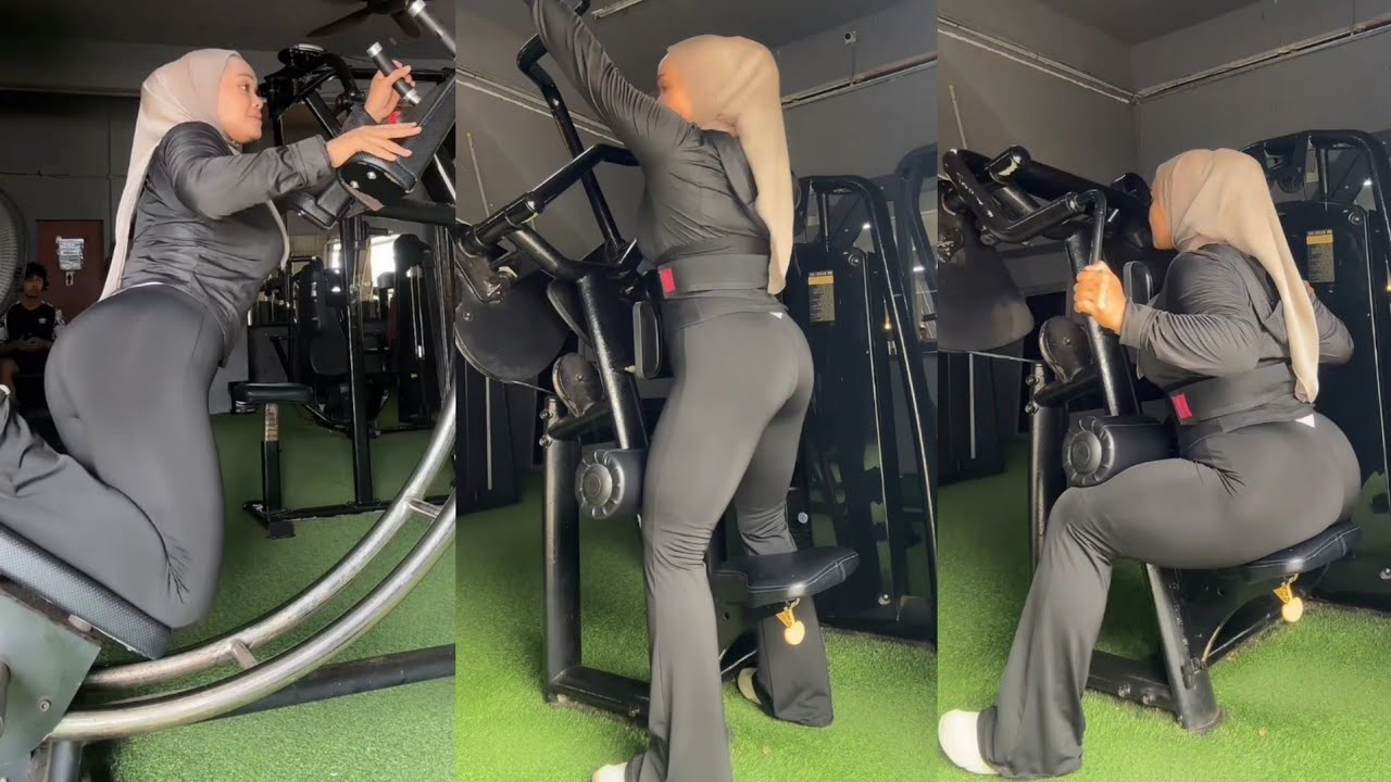 Beautiful Legging Hijab Gemoy Cutbray Gym Wanita