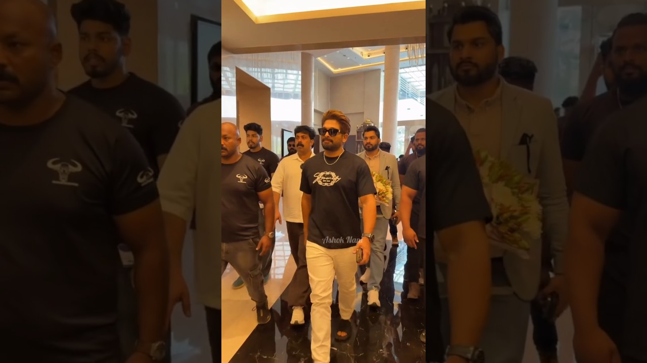 Allu Arjun entry and another girl 4k video short #trending #shortvideo #status