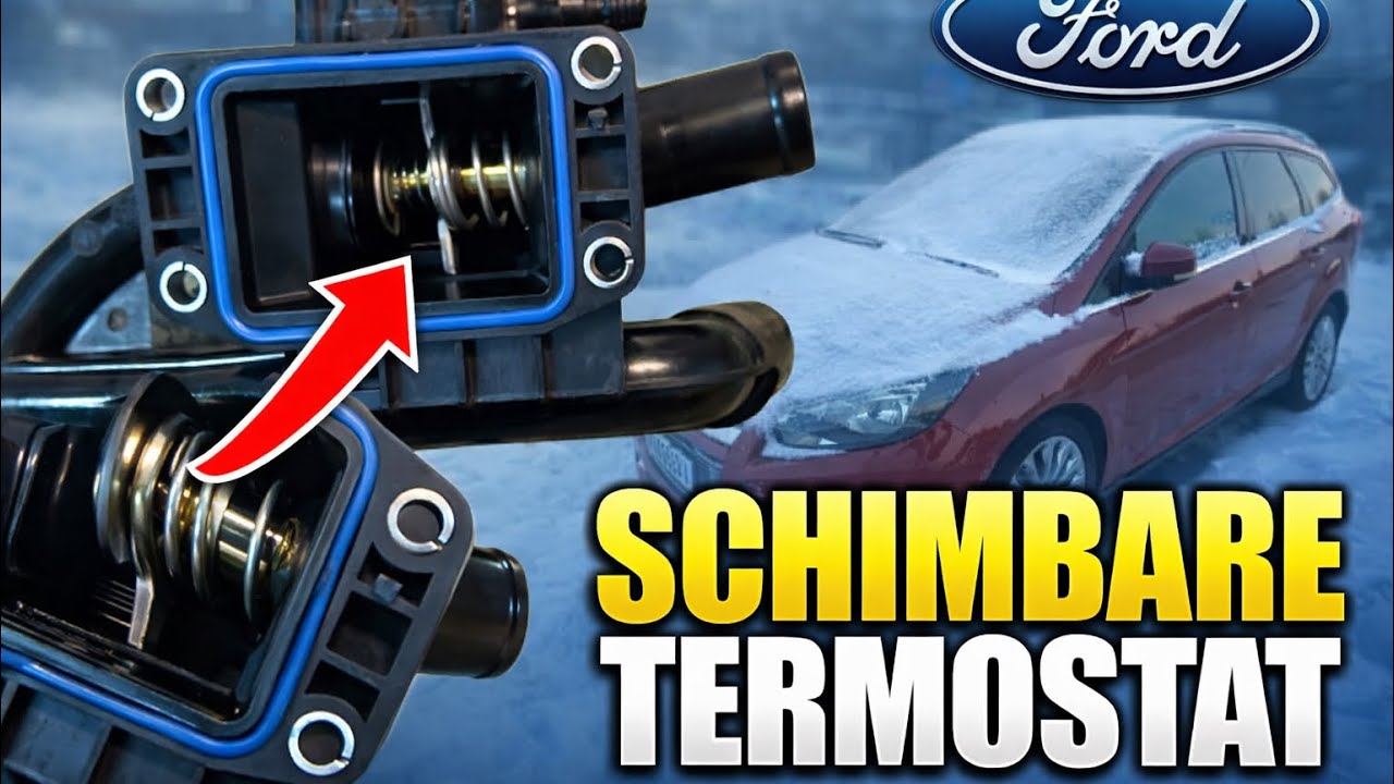 Termostat blocat Ford Focus mk3 l-am înlocuit   #diy 
