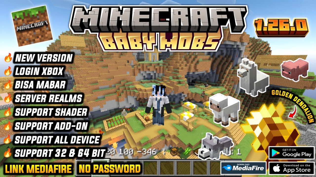Minecraft Patched V1.26.0.2 Terbaru 2026 - Update Baby Mobs | Minecraft 1.26.0.2 Patch Apk Review !