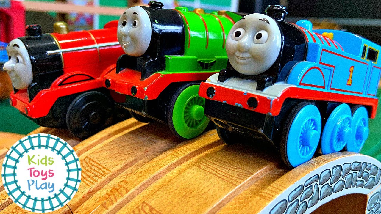 HUGE Thomas & Friends Motorized Wooden Railway Mystery Wheel Races Compilation