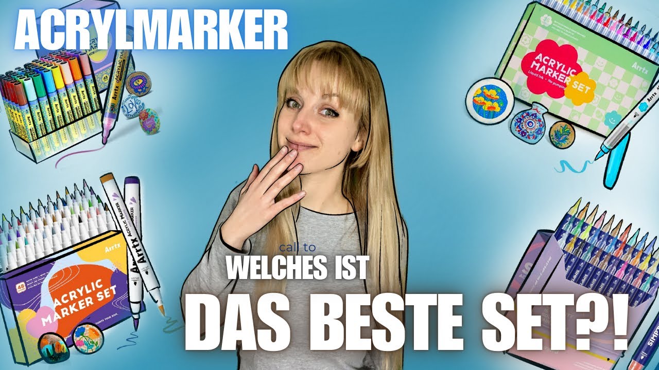 ALLE ARRTX Acryl Marker im Härtetest!! RIESEN GEWINNSPIEL!! 3 BRUSHPEN SETS ZU GEWINNEN!!