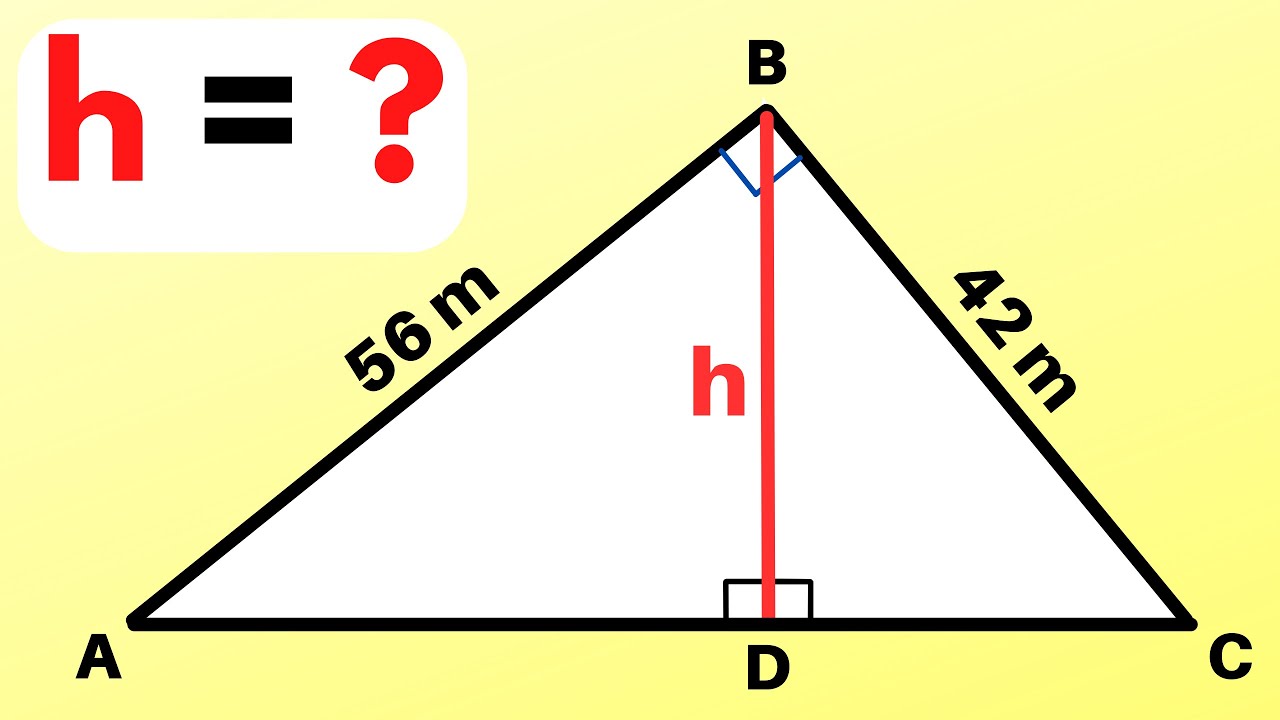 🔥ALTURA DO TRIÂNGULO RETÂNGULO | Geometria Plana🔥