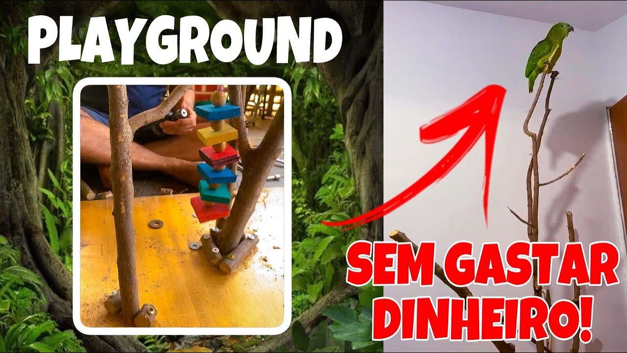 PAPAGAIO: FIZ UM PLAYGROUND DE MADEIRA