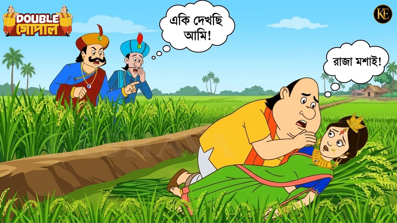 ক্ষেতে অচেতন অবস্থায় রাণীকে পাওয়া গেল! ঘাবড়ে গেলেন গোপাল ভাঁড় – দেখে রাজা হয়ে গেলেন অবাক।