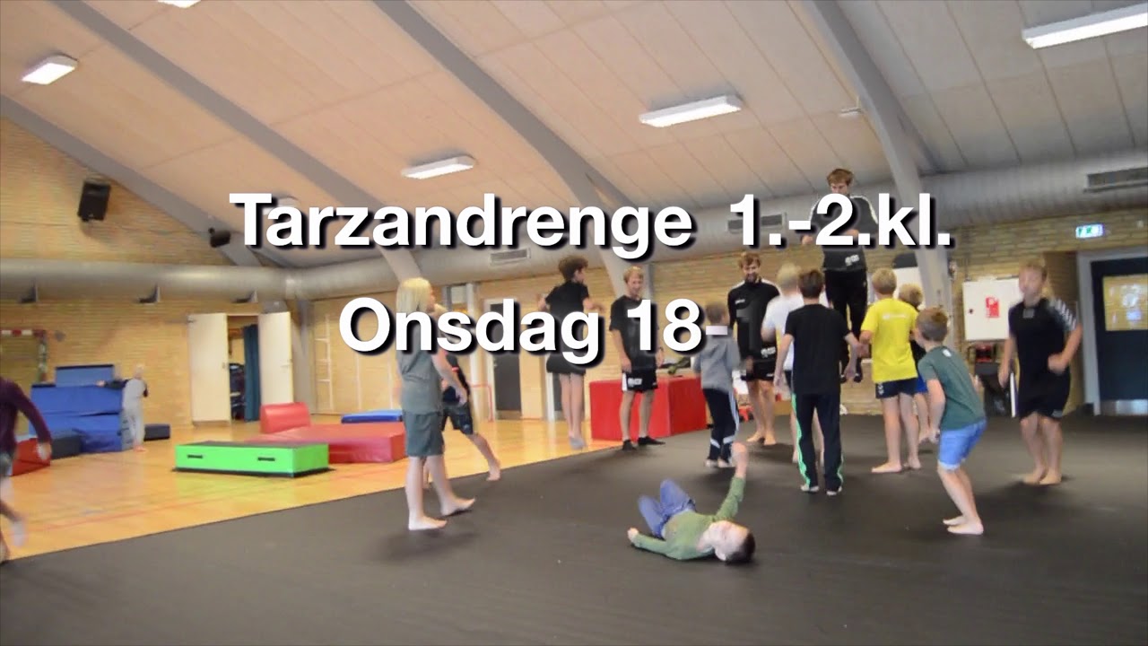 Tarzandrenge 1.-2.kl i SHI Gymnastik
