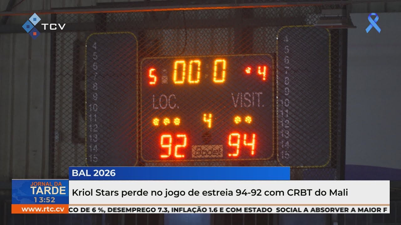 Kriol Stars perde no jogo de estreia 94-92 com CRBT do Mali
