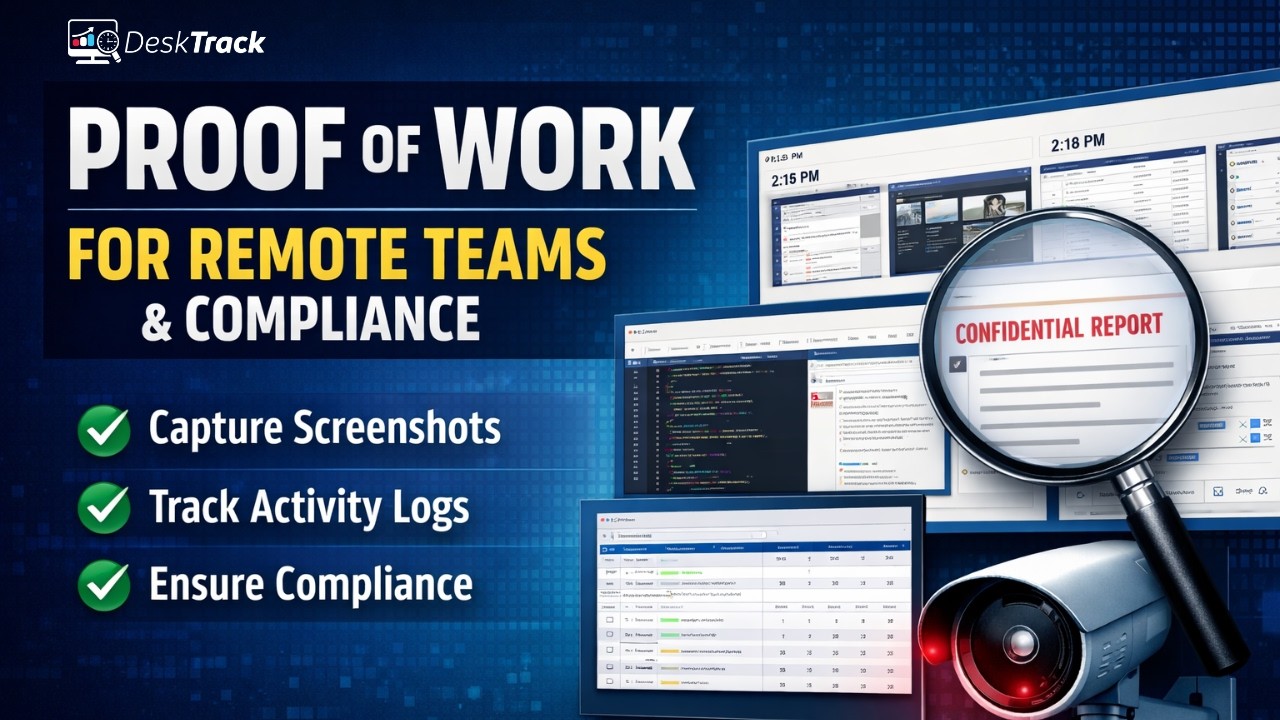 DeskTrack Screenshot Monitoring | Proof of Work for Remote Teams & Compliance