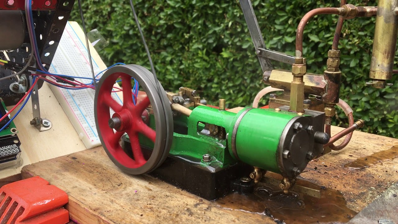 Stuart 10H being measured by a Greenly inspired dynamometer