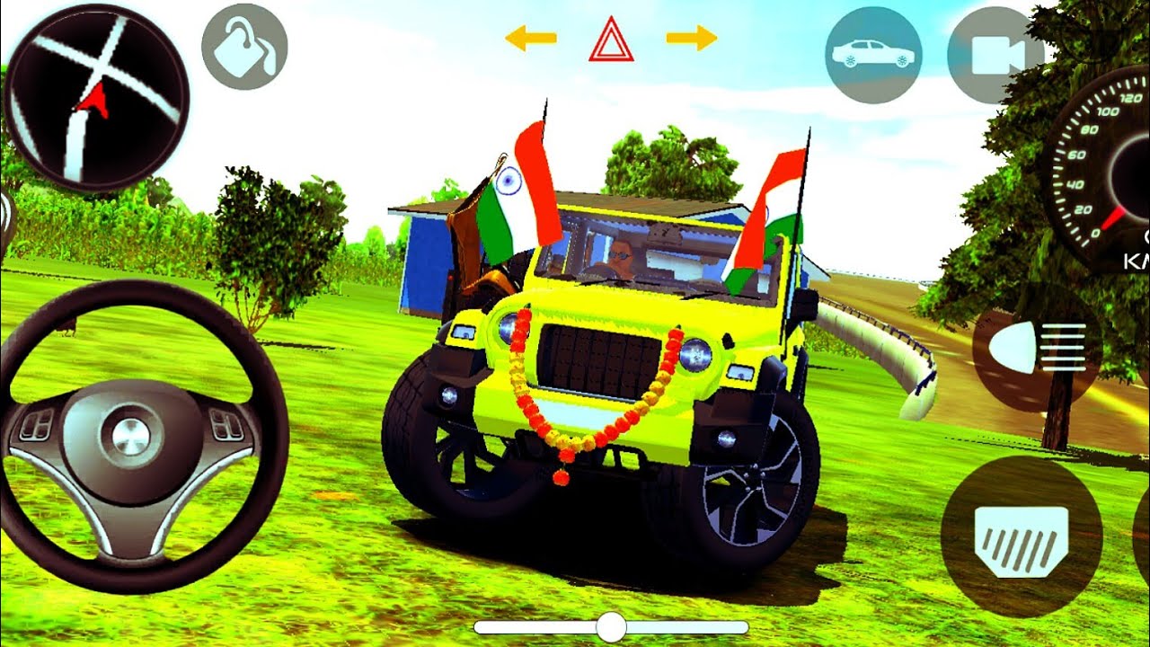 Modified Mahindra Thar😈Games:India yellow Thar (Gadi Wala Games) Car Game Android Game - #2026