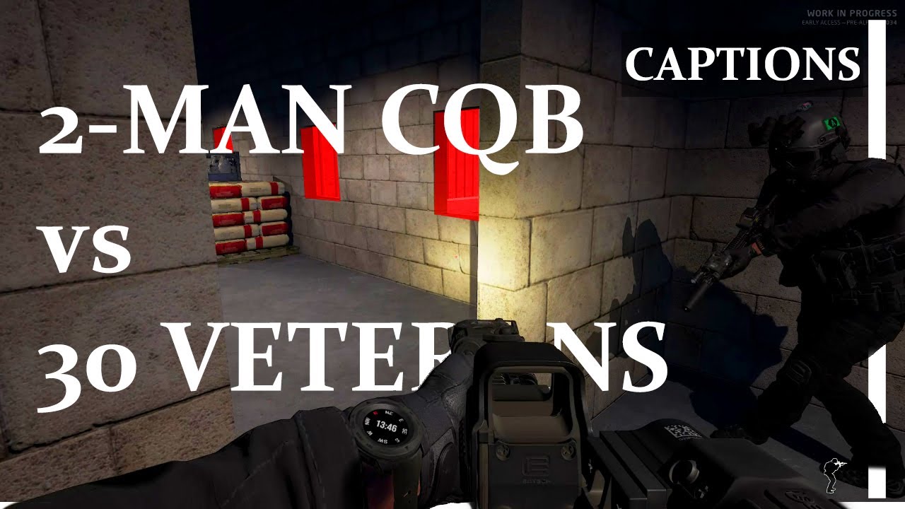 2-man CQB vs 30 Veteran AI w/ captions (Powerstation, Ground Branch V1034.3)