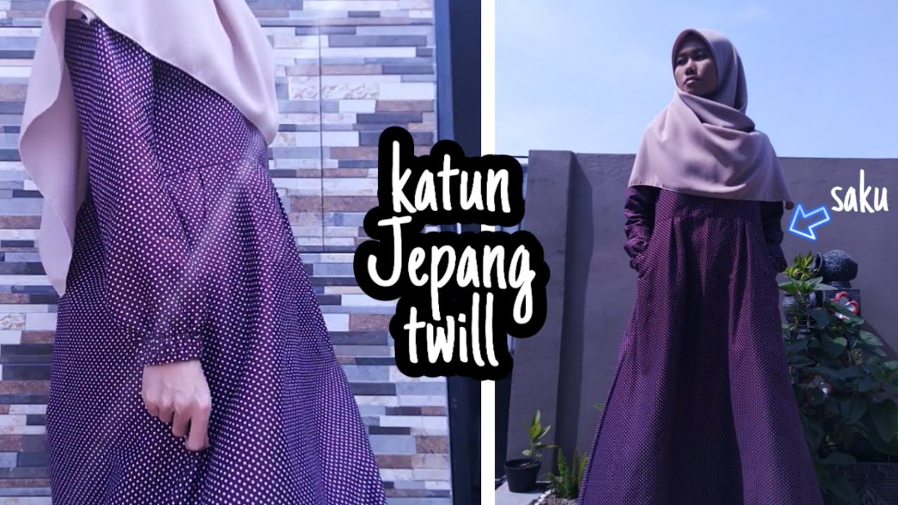 Menjahit gamis Part 2 / DIY Maxi dress