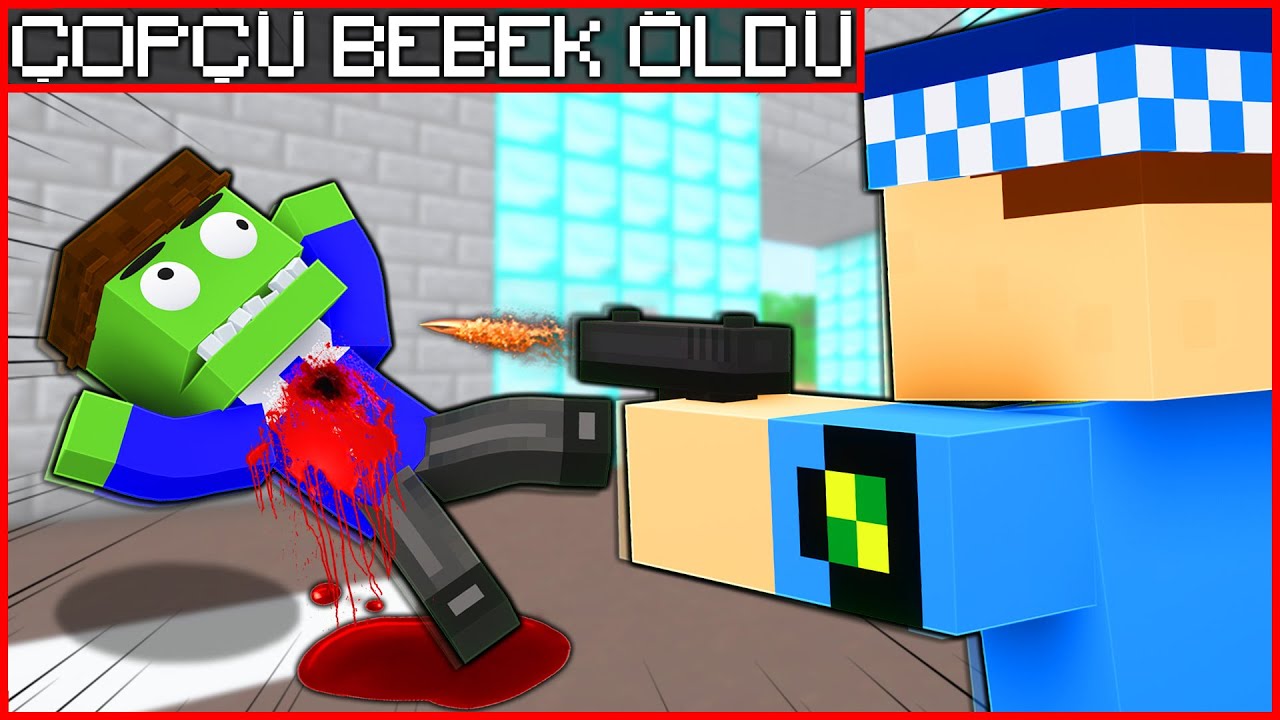 KEREM KOMİSER, KÖTÜ ÇÖPÇÜ'NÜN BEBEĞİNİ ÖLDÜRDÜ! 😱 - Minecraft ZENGİN FAKİR HAYATI
