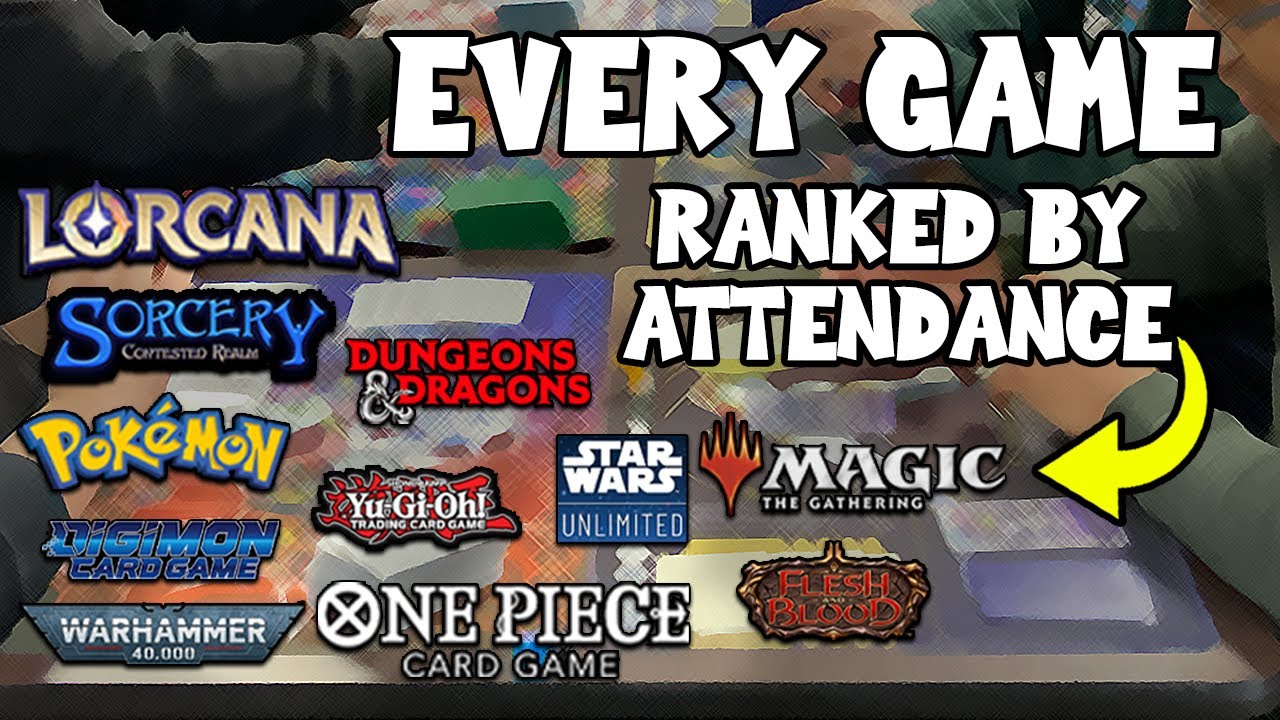 Every Game Ranked by Attendance at 3 Local Game Stores