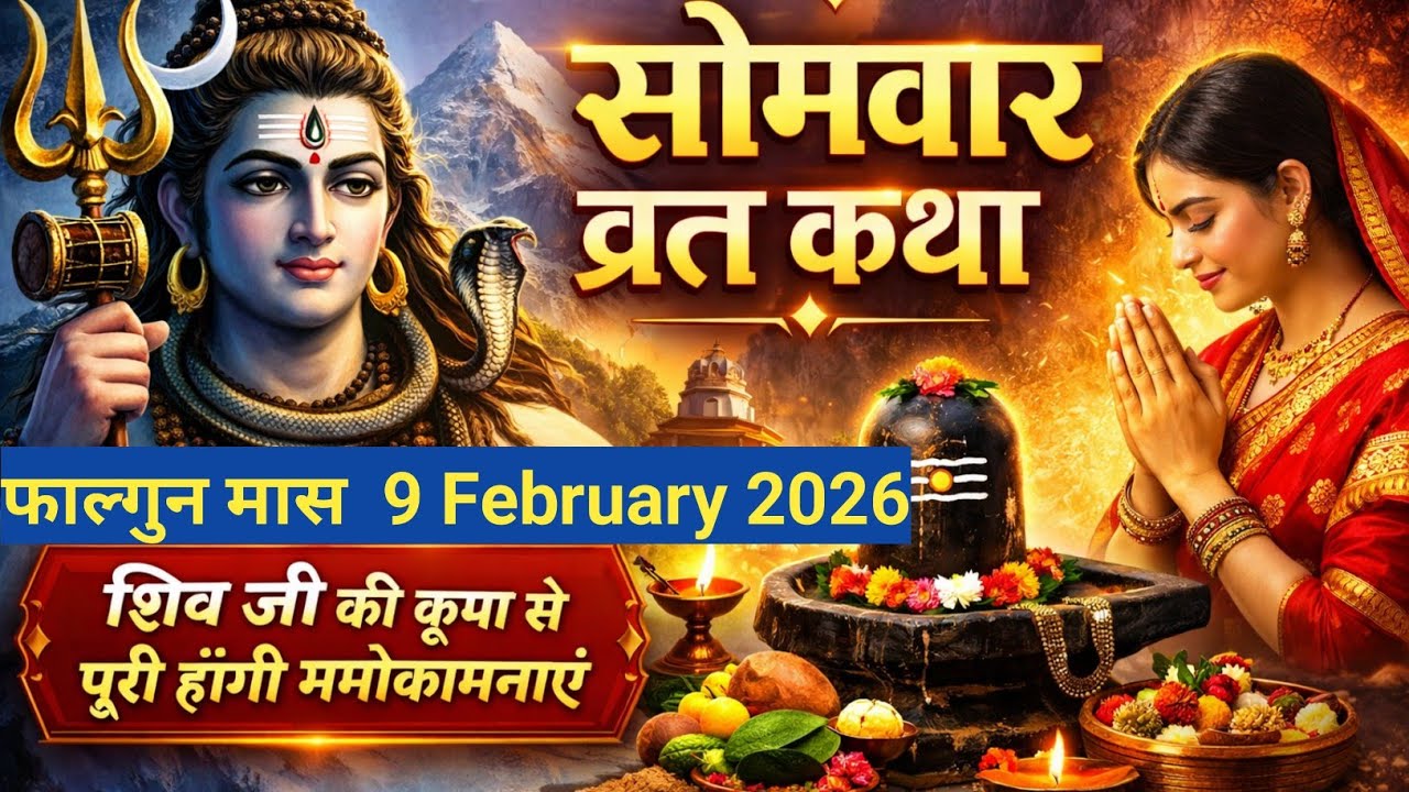 सोमवार व्रत कथा | Somwar Vrat Katha in Hindi | शिव सोमवार व्रत की कथा | Somvar Vrat Ke Katha ||