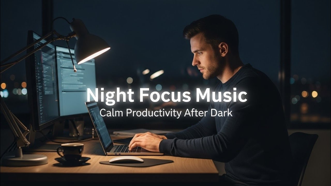 Night Focus Music for Deep Work | Calm Productivity After Dark &ndash; AURALITH