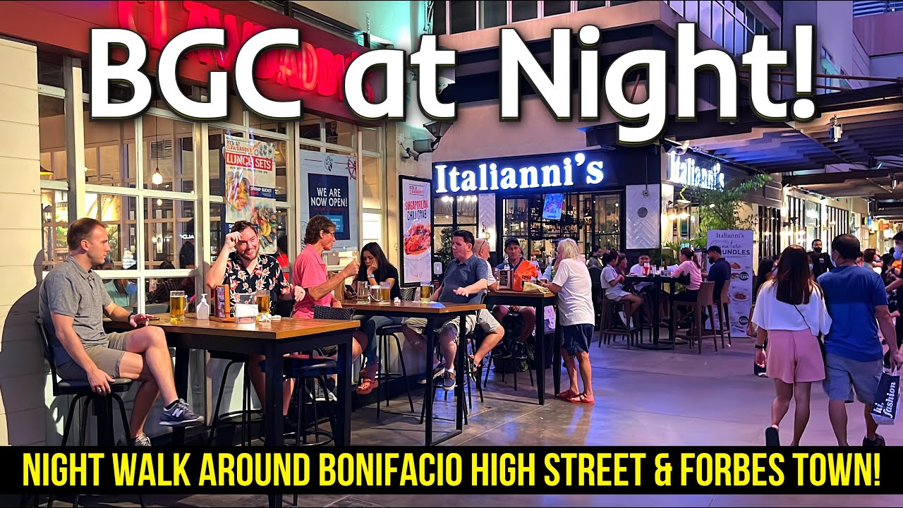 BGC AT NIGHT | Night Walking at the AMAZING BONIFACIO GLOBAL CITY of Taguig City, Manila Philippines