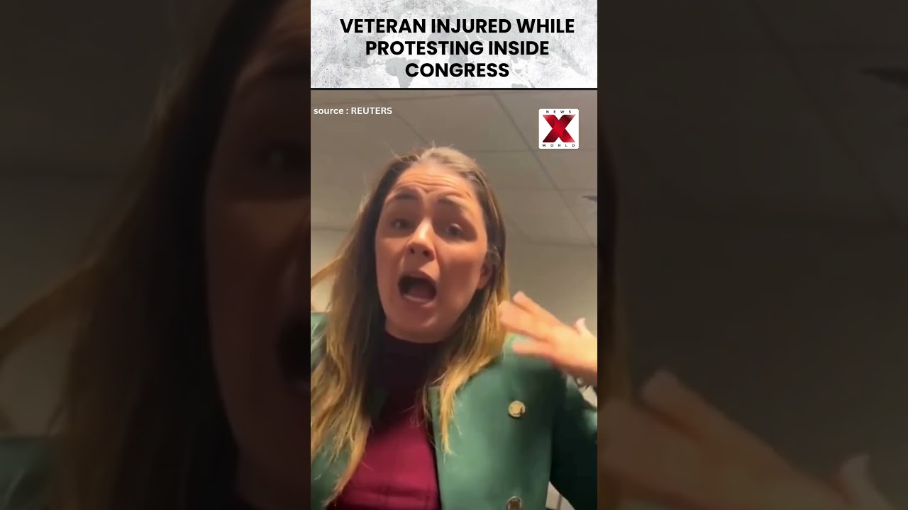 US Marine Veteran Brian McGuinness Has Arm Broken While Protesting in Congress | NewsX World