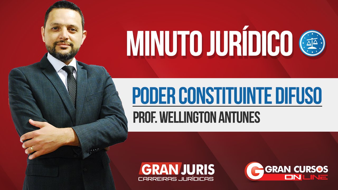 Minuto Jur&iacute;dico | Poder Constituinte Difuso - Prof. Wellington Antunes
