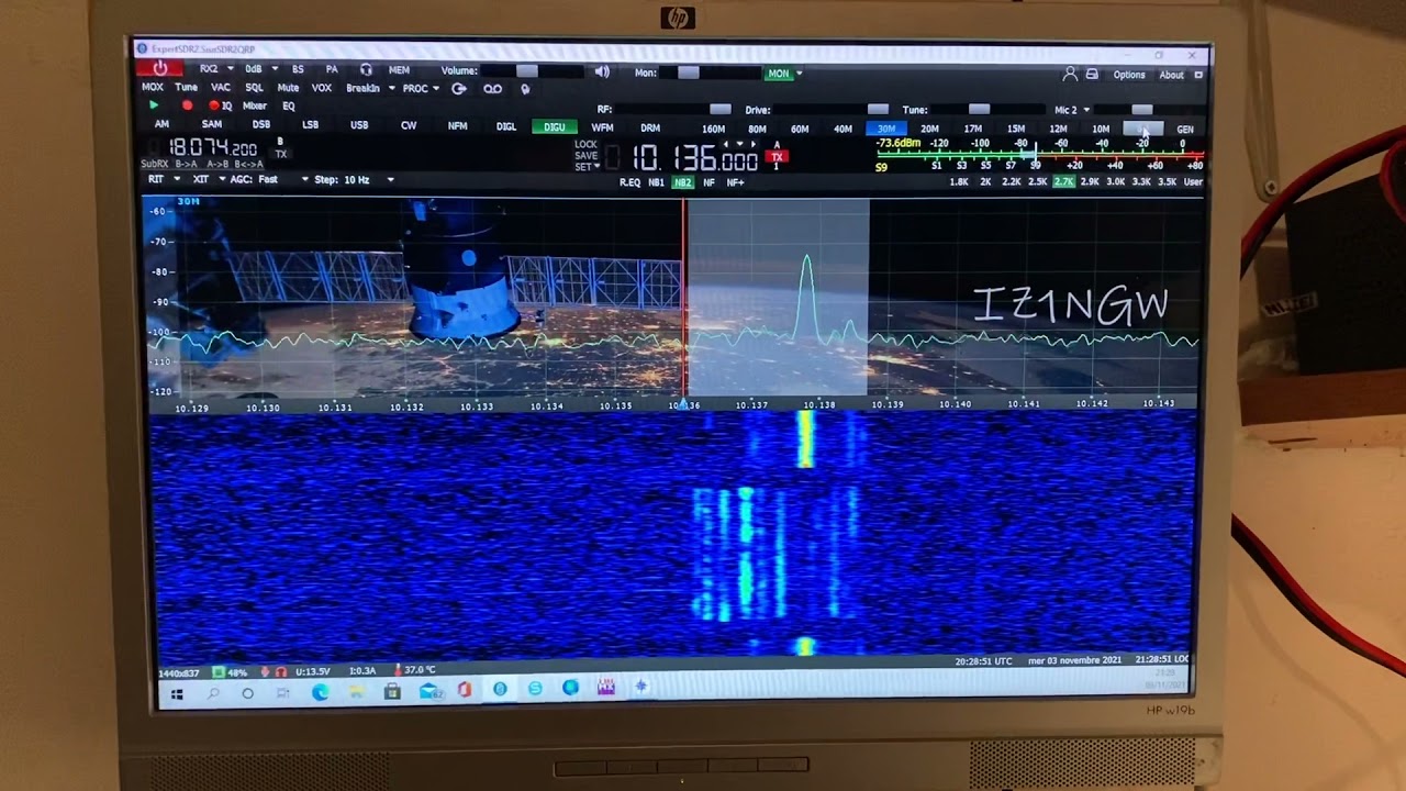 K2TQC collegato con 4,5w SunSdr2 Qrp