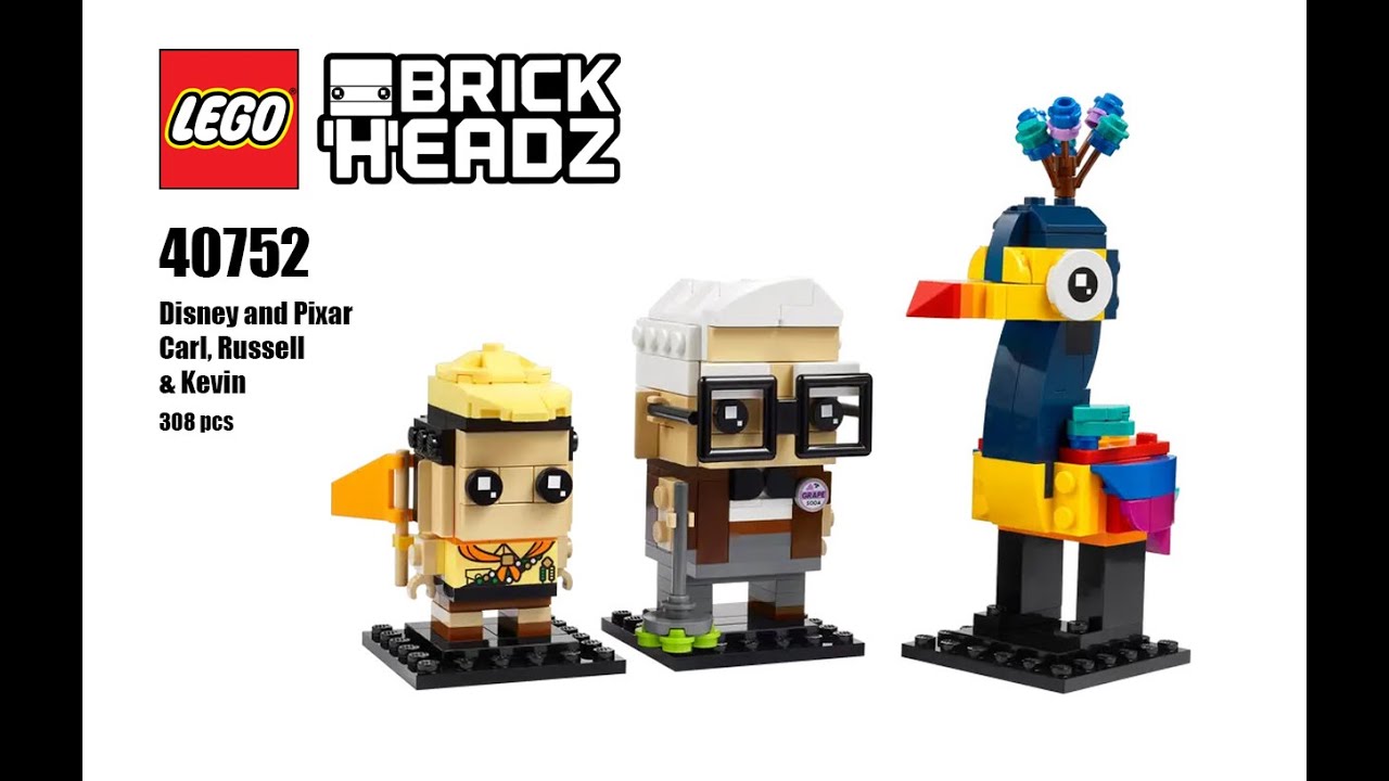 LEGO&reg; Brick Headz: Disney and Pixar Carl, Russell & Kevin (40752) | Build | @MarkBuildsBRIX