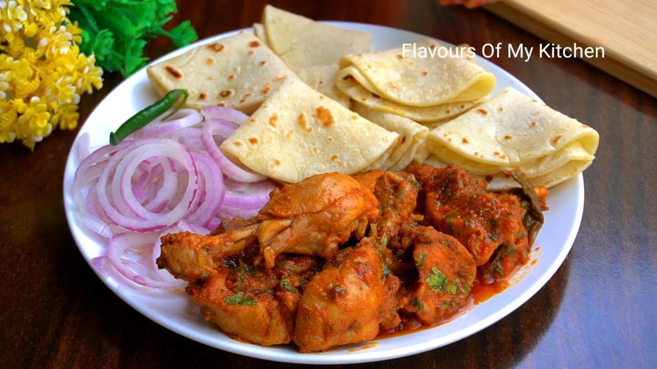 Tawa Phulka Roti Tamatar Chicken Roast | तवे पर बनाएं फूला फूला फुल्का रोटी और टमाटर चिकन रोस्ट