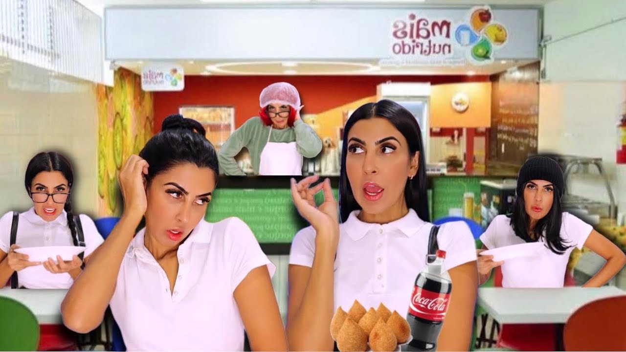 BRUNA E JACIARA A BRIGA NA CANTINA RICO VS POBRE