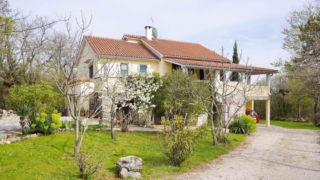 Croatia, Krk island, stone house with large infield for sale.