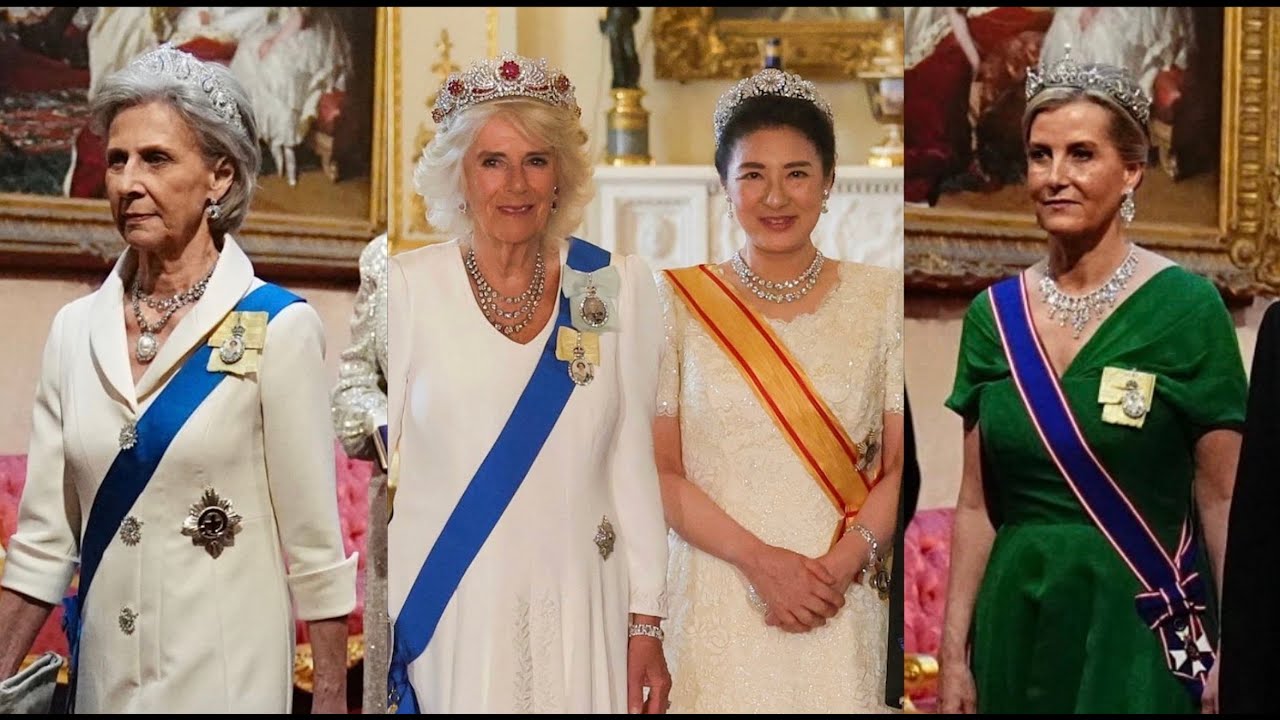 Royal Tiaras at the Japanese State Banquet at Buckingham Palace